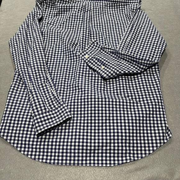 Men’s Ralph Lauren Oxford Large blue/white plaid button up - Picture 2 of 5